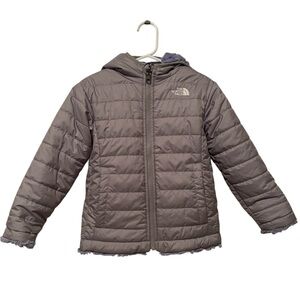 The Northface girls 4T reversible hooded jacket